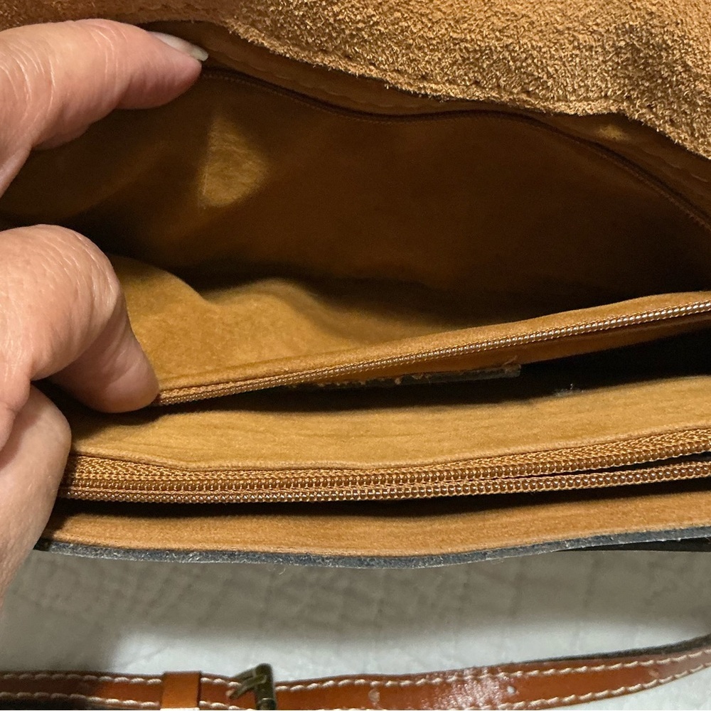 EUC Patricia Nash Leather Spring Lily Crossbody Bag - Picture 13 of 16